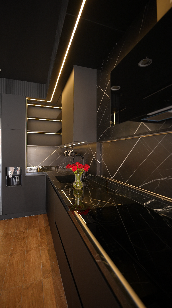 Modern Black Kitchen 5